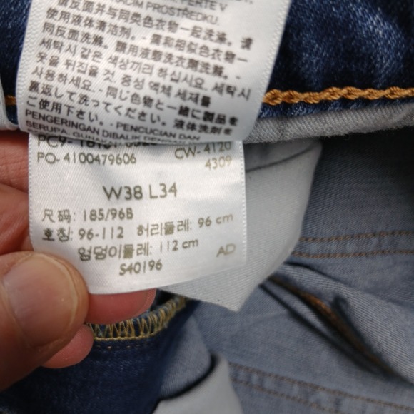 Levi's 541 Men's Athletic Fit Jeans 38x34 Blue Denim All Seasons Tech - Picture 6 of 9